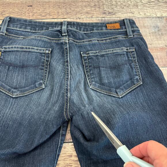 Paige Jeans Women's Size 26 Skyline Skinny Stretch Mid Rise Blue Denim - Picture 7 of 12